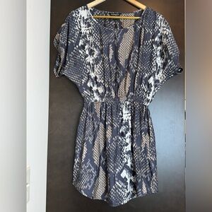 EXPRESS Snake Print Patterned Dress
